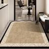 Entrance Doormat Welcome Rug Stain-resistant Wear-resistant Floor Mat Solid Color Geometric Pattern Carpet Home Decoration Rugs