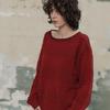 EDENIK Marine Scallop Knit Sweater_Navy
