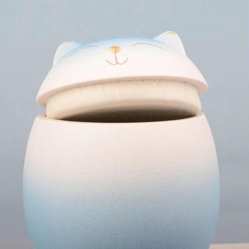 Gradient Color Funeral Urn for Pets Household Sealed Dog Cat Cremation Urns  for Kitchen
