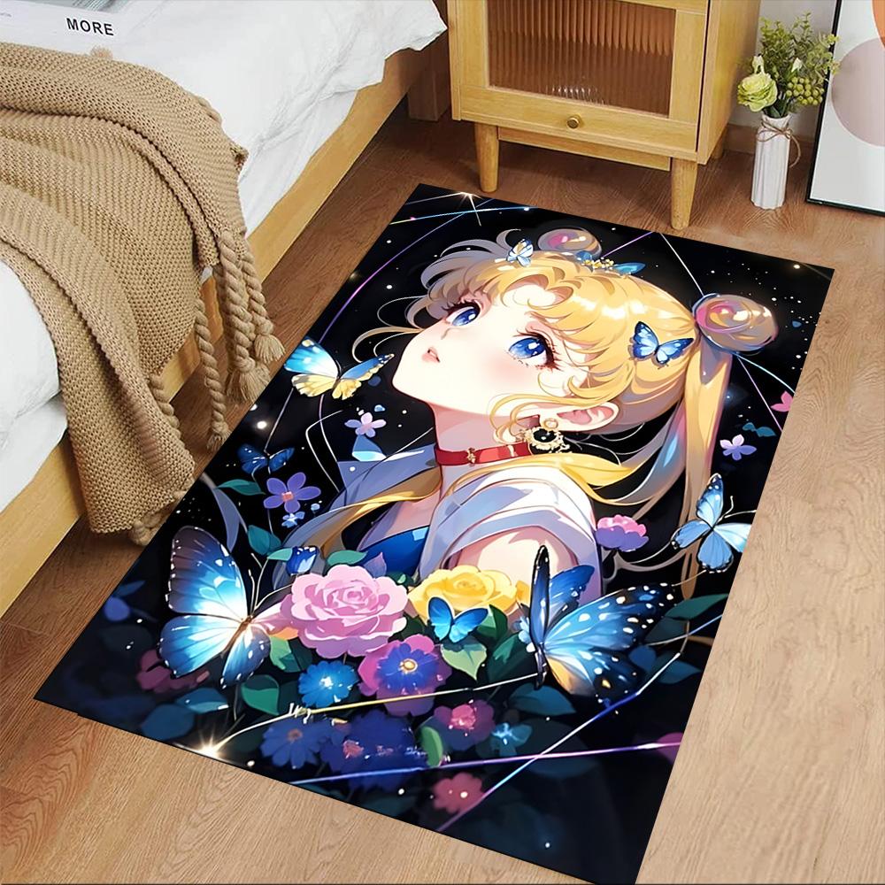 Sailor Moon Magic Carpet Perfect for Game Room Decorate Room Balcony Playrooms Antislip Carpet Decorate Offices Best for Christmas