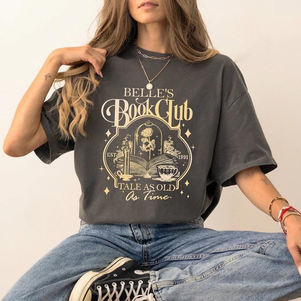 2026Summer Beauty and The Beast Graphic T-shirt Unisex Unisex Fashion Cotton Quality Casual Loose Short Sleeve Classic Unisex