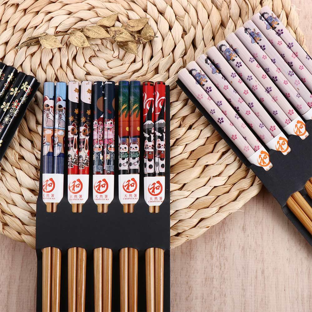 Natural N1N Sushi Food Japanese Style Gift Dinnerware Set Tableware Kitchen Supplies Chopsticks