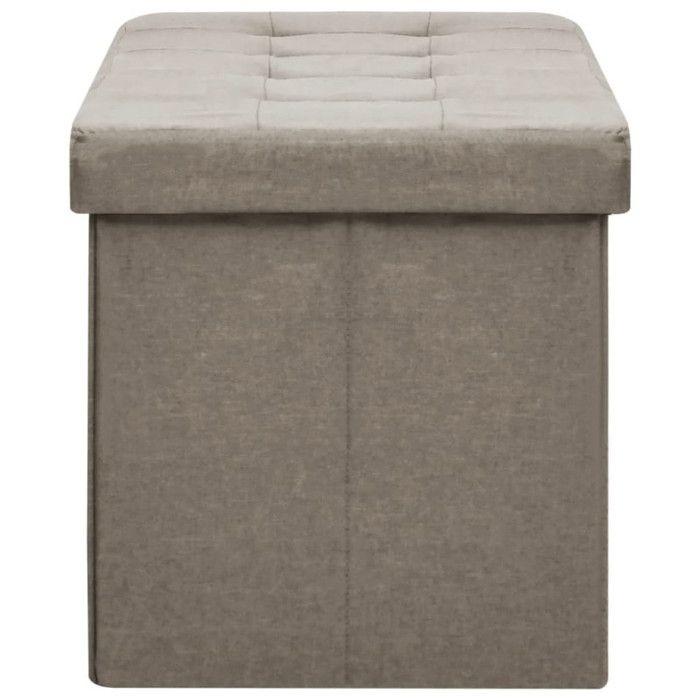 VidaXL Foldable Storage Bench Storage Container Living Room Storage Chest Home Entryway Interior 338797