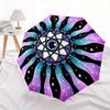 1pc Psychedelic Cosmic Eye Mandala Umbrella with Plastic Handle,Suitable for All Seasons Home Travel Outdoor UmbrellaM1250