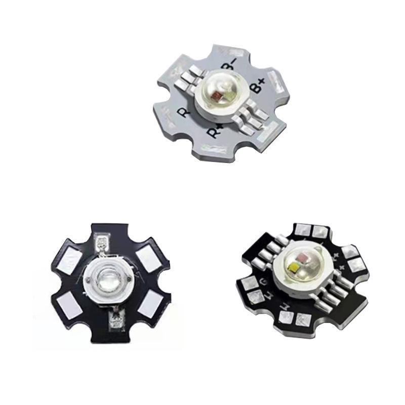 3W Imitation Lumens Full Color 9W High Brightness RGB 6-Pin LED Beads
