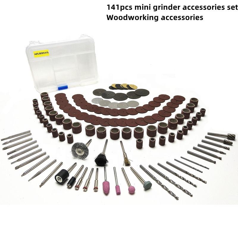 141 Piece Mini Electric Grinder Accessory Set Rotary Tool for Drilling Grinding Cutting & Polishing