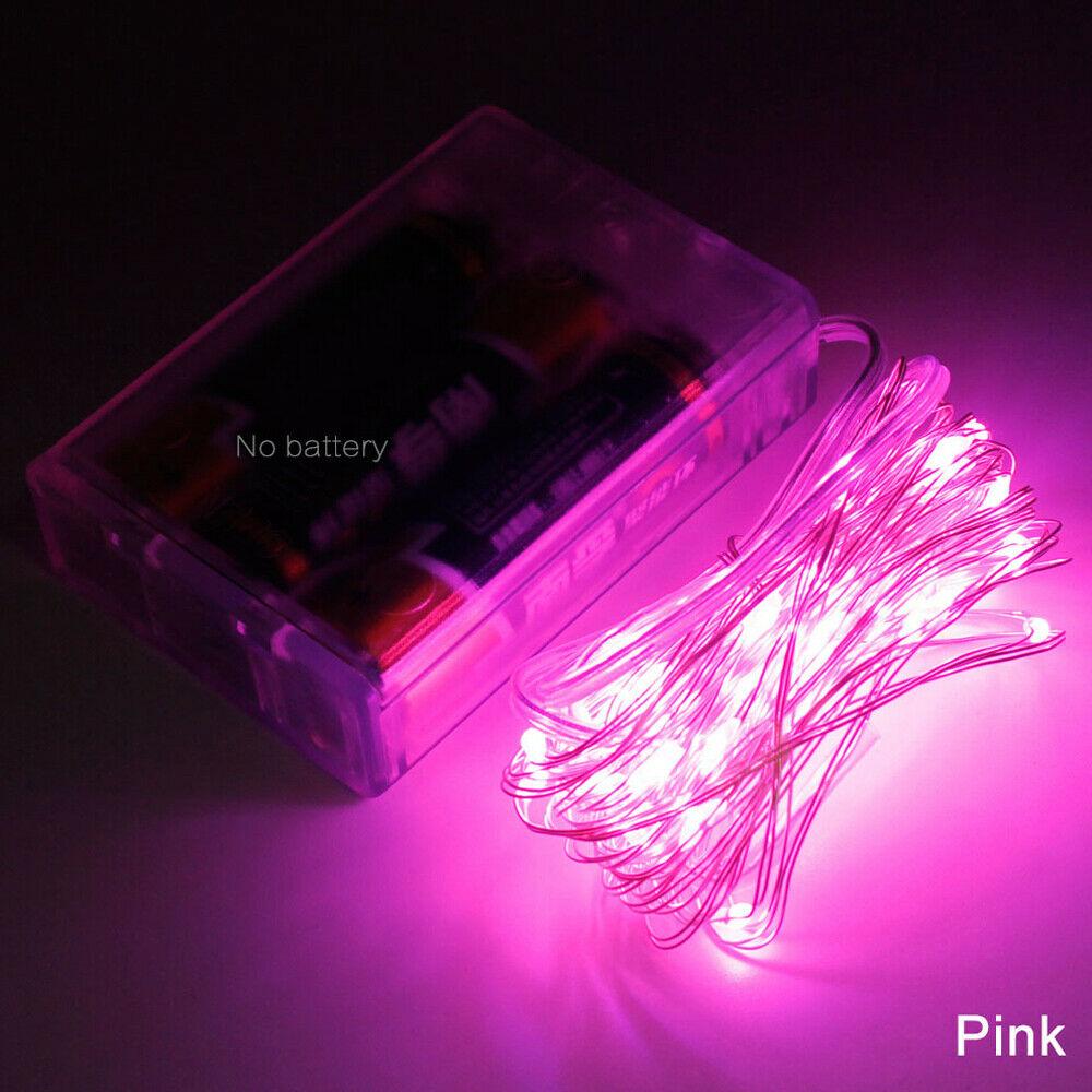 1m - 10m LED String Light 9 Colors Fairy Lights 10-100LEDs Copper Wire Battery Powered for Wedding Xmas Party Decor Holiday Lamp