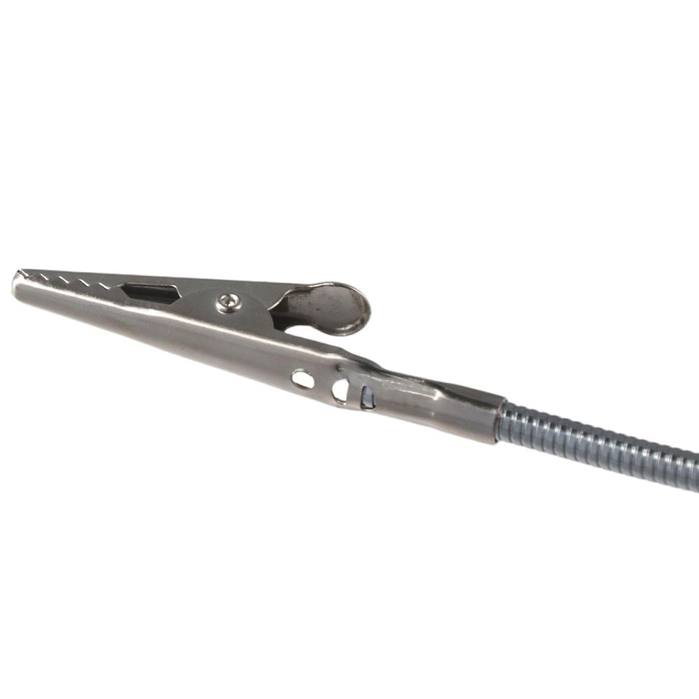 Agrafă dublă de aligator argintie, 7 inch, cu coadă lungă, accesorii de decorare artizanală