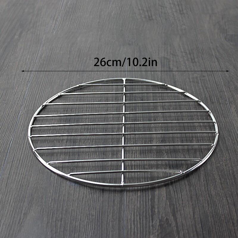 Round Stainless Steel BBQ Grill Grate Grid Wire Mesh Rack Replacement Cooking Net for Charcoal Gas Grill Outdoor Barbecue Use