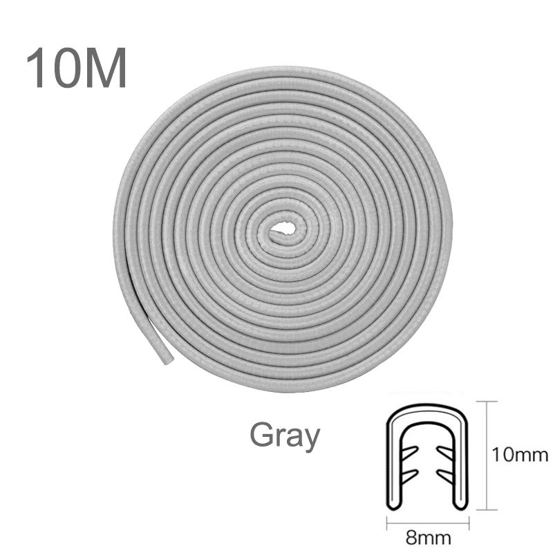 

Защита от царапин на краю двери автомобиля со стальным диском, накладка на бампер, защита от царапин, полоса, уплотнительная защита, защита для стайлинга серый