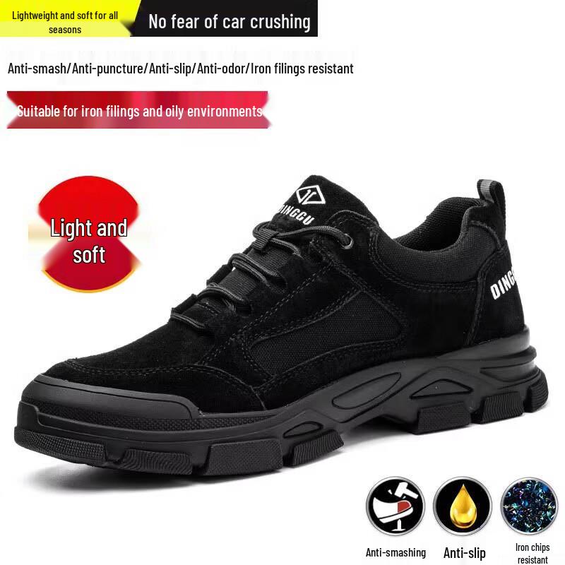 Huaji Men s Steel Toe Breathable Safety Boots