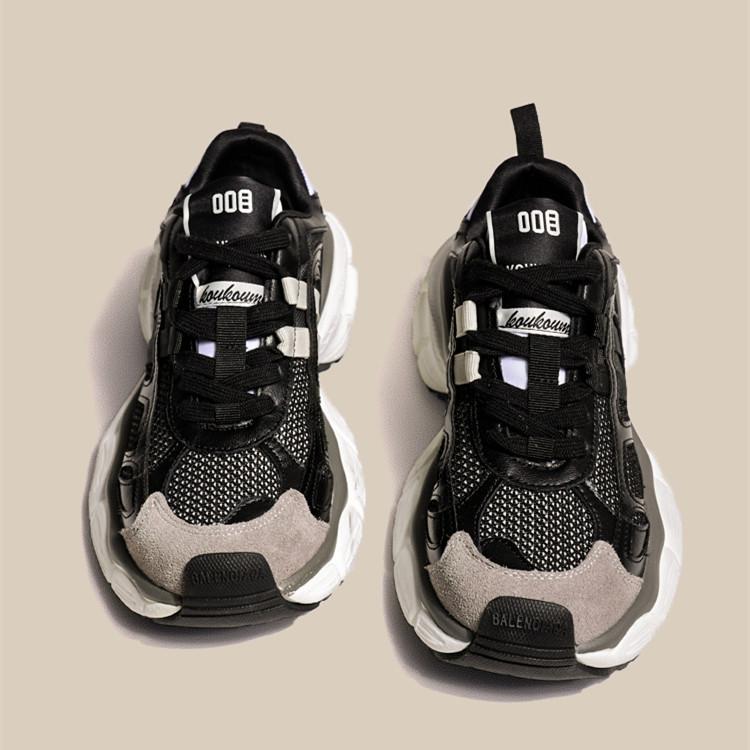 Small man exclusive platform dad shoes women's spring 2025 new mesh sports shoes women's versatile women's shoes comfortable