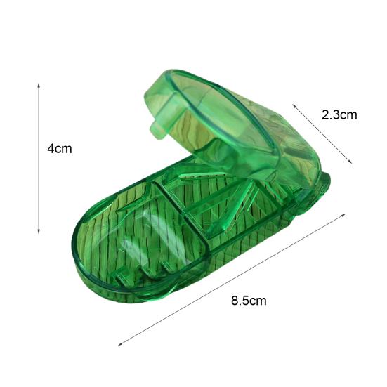 Hap Kesici Bölücü Yarım Saklama Bölmesi Kapak Kutusu İlaç Tablet Tutucu