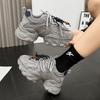 Leather version~ Daddy shoes women's 2025 autumn explosion of new popular height women's sports shoes casual shoes women's shoes