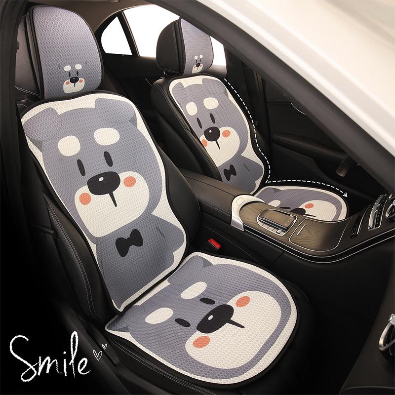 Schnauzer Cartoon Car Seat Cushion for BYD Seagull, Dolphin, Seal 05
