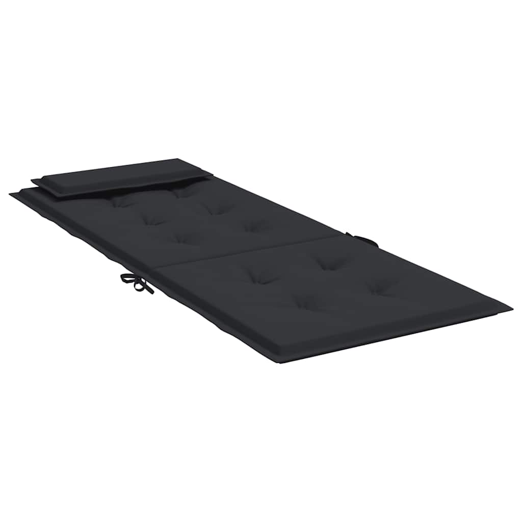 High Back Chair Cushions 6 Pcs Black Oxford Fabric