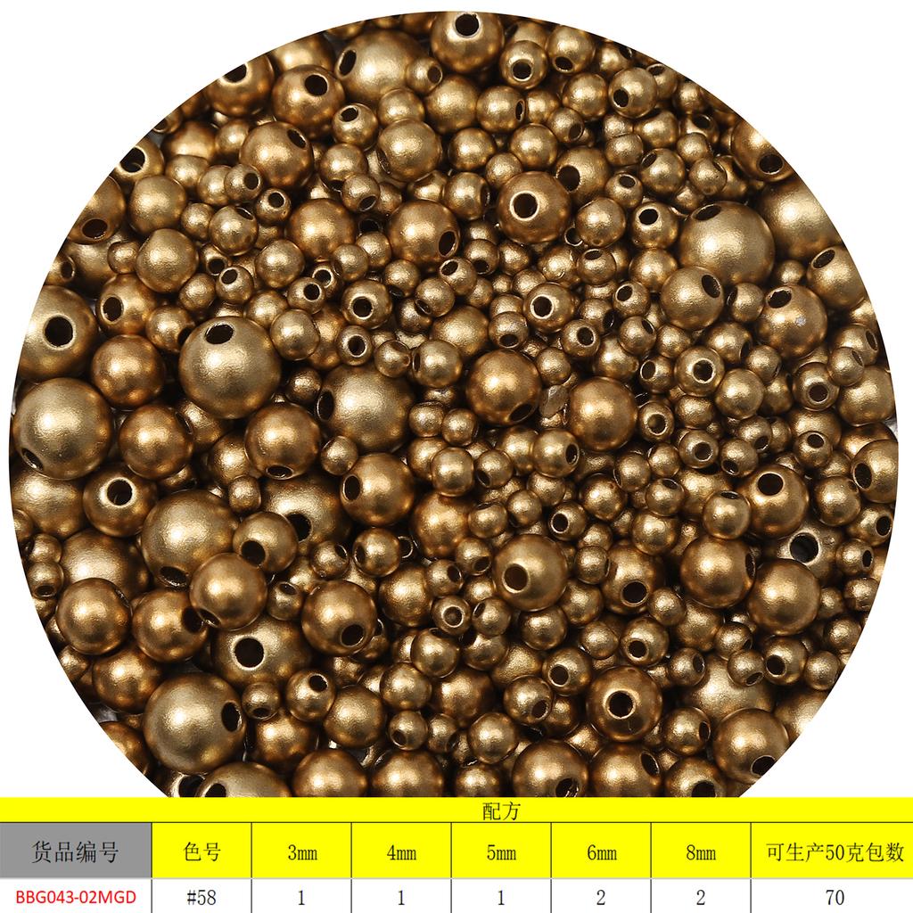 150 peças 3-8mm furo reto abs pérolas redondas imitação de contas para fazer joias