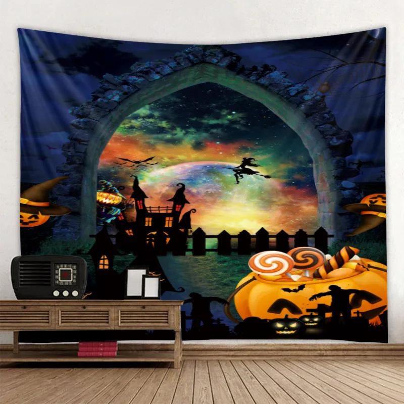 Tapestry Halloween Dekoracja Ściany Tło Domu Wisząca Tkanina Salon Pokój Tapestry Drukowanie Cyfrowe 3D Tapestry Imprezowe