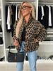 2025 Spicy Leopard Print Women's Jacket: Loose Fit, Casual Style for Spring & Autumn