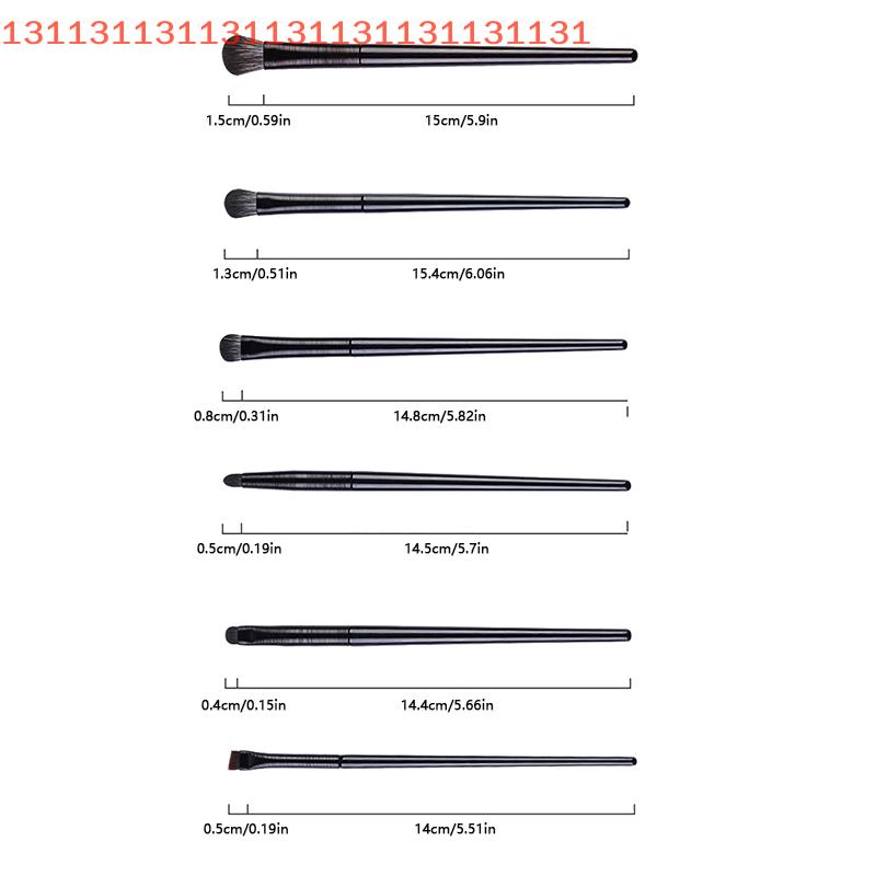 6PCS Augen Make-up Pinsel Set Professionell Weich Konturierung Lidschatten Eyeliner Augenbrauen Pinsel Frauen Gesichts Schönheit Kosmetikwerkzeug