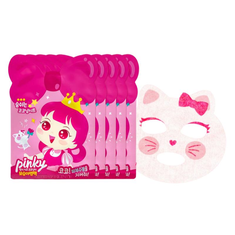 Розовая Принцесса Я Розовый Коко Кошка Маска-Патч S (19*15 см x5 Листов)