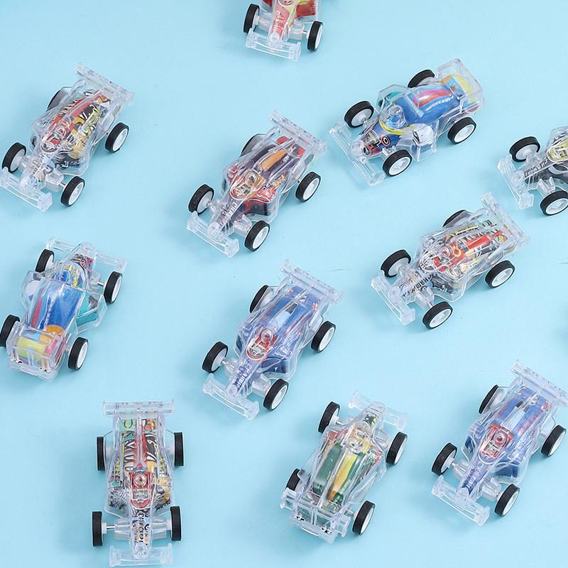 Plastic Mini Race Car With Rebound Feature Suitable For Playroom Childrens