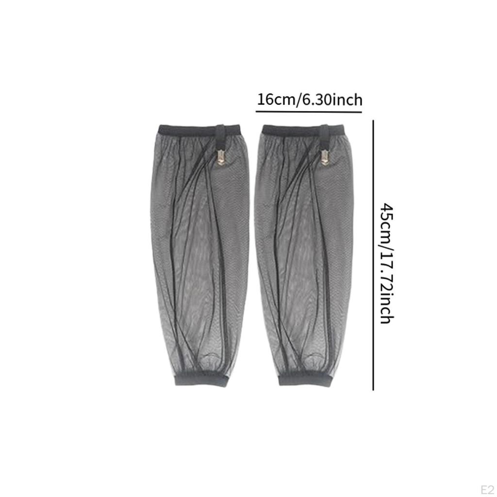 Net Arm Sleeves Covers with Dense Mesh for Outdoor Activities Camping Backpacking