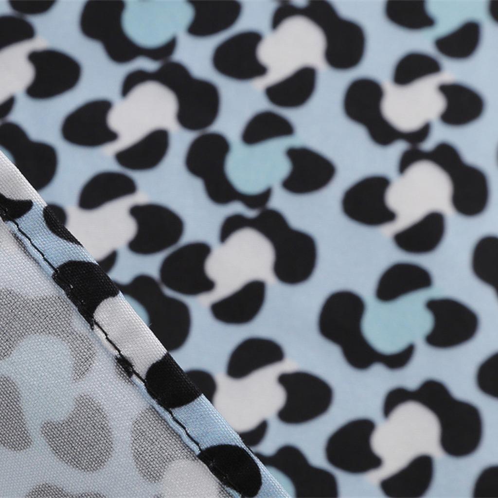 Dámské ležérní módní šaty s límcem pro panenky s krátkým rukávem a potištěným lemem