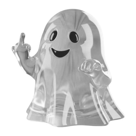 Zlobivý duch dekorace Halloweenská figurka ducha Pryskyřičné řemesla s dráždivými pózami Strašidelně roztomilé stolní ozdoby pro večírky