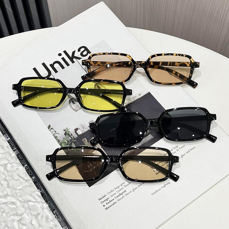 New Fashionable Small Square Frame Sunglasses Outdoor Sports Fishing Classic Street Style Trendy Versatile UV Protection