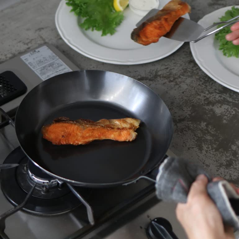 Kobo Aizawa Iron Frying Pan Black Pepper 24cm 70374