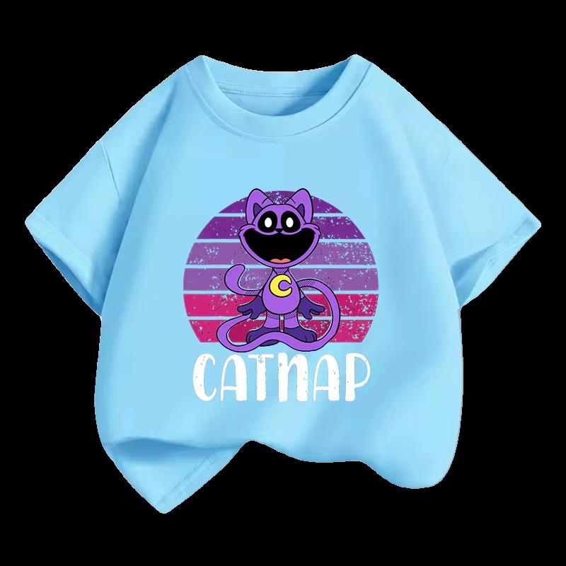 Catnap Fashion Printed Children's T-shirt New Summer Children's Pure Top Casual Fashion Children's Clothing