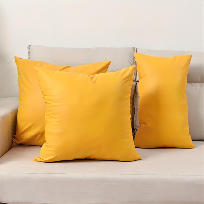 1pc Thick Waterproof PU Pillow Cover European Style Luxury Lumbar Support Cushion for Sofa Living Room Office Decor