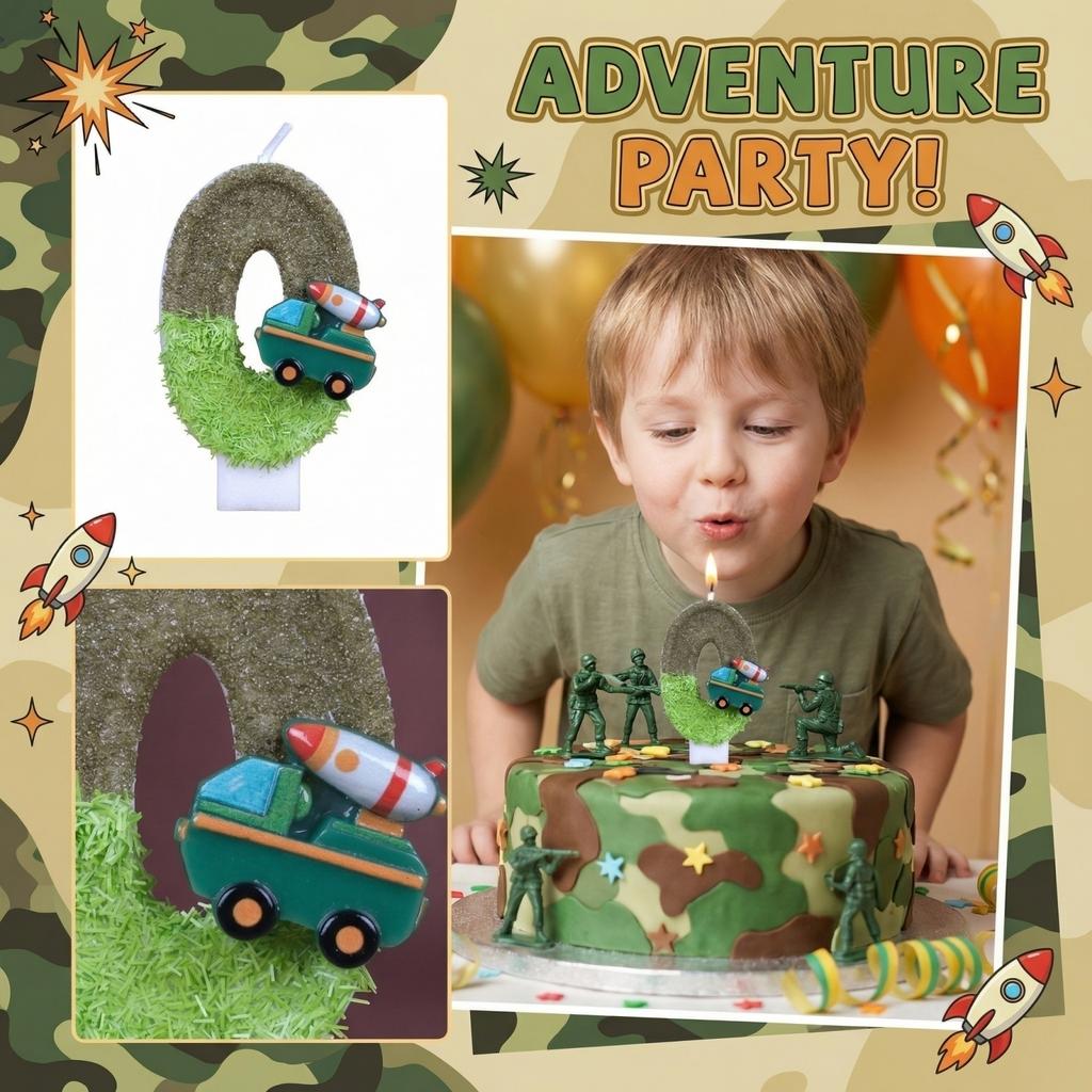 Fashion Cartoon Creative Birthday Candles Party Digital Candles