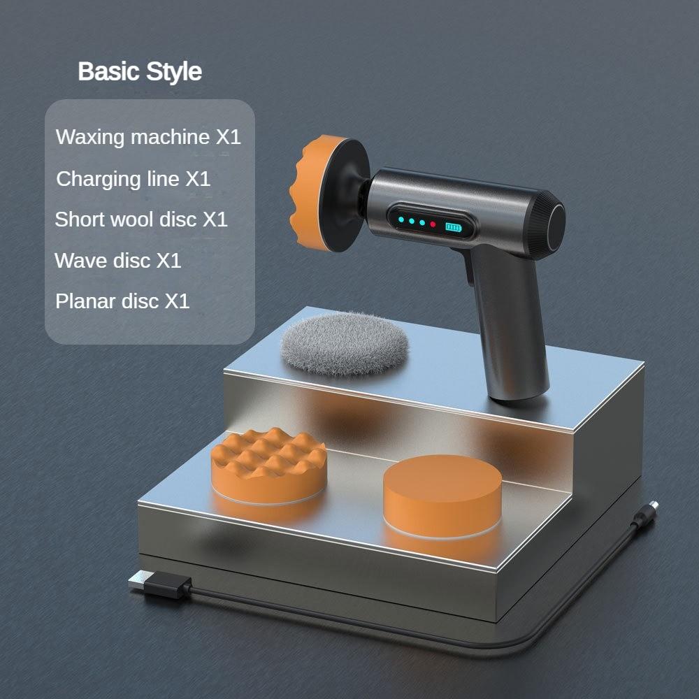 

80W Small Portable Auto Polishing Machine Household Digital Display Electric Car Polisher Wireless Waxing Tool