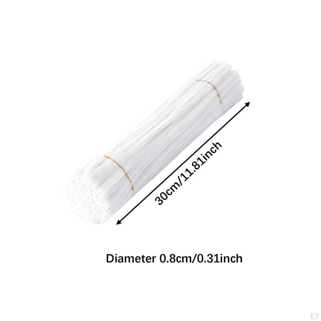 Pipe Cleaners Craft 8mm Chenille Tube for Children Accessories DIY Bouquet Handmade Material