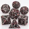 Blood Dragon Metal Dice Set For Dungeons And Dragons, Polyhedral Dice Set,  Rpg Dice, Metal D&D Dice Set Gifts, D And D D Dice
