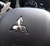 1 Stück ABS Beeinflusst nicht 47 mm für Mitsubishi Auto Emblem Lenkrad Mittelplakette Lenkaufkleber Abziehbild Styling Auto Zubehör