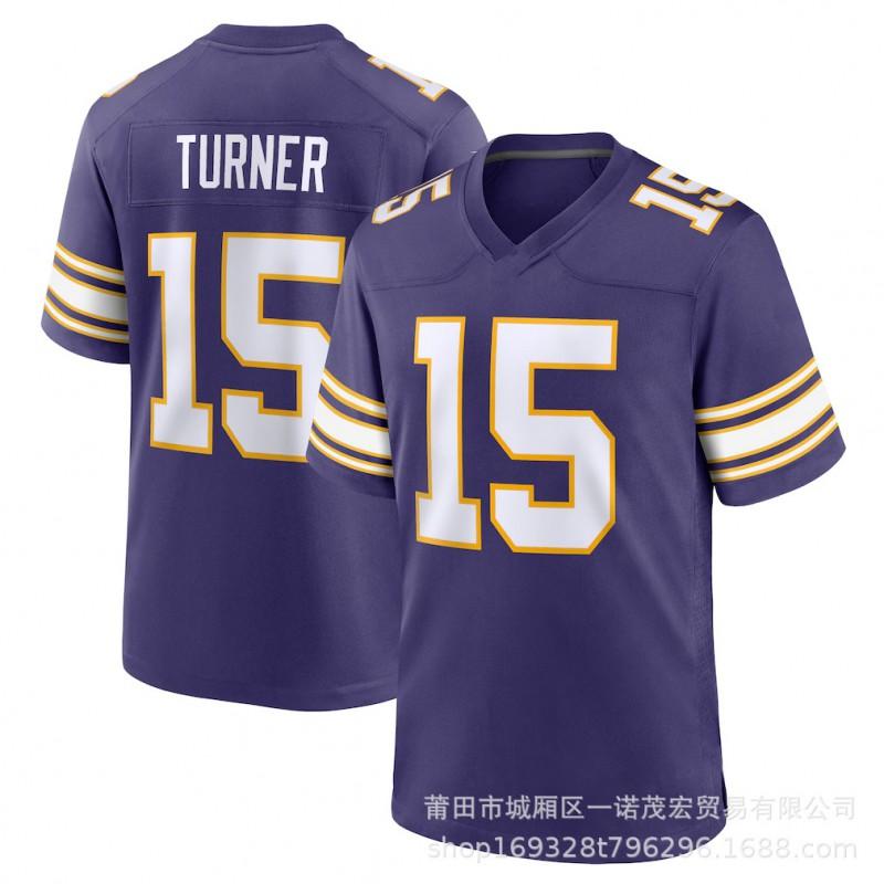 Minnesota Vikings Football Jersey 19 Thielen 15 18 Jefferson 8 Mens Sports