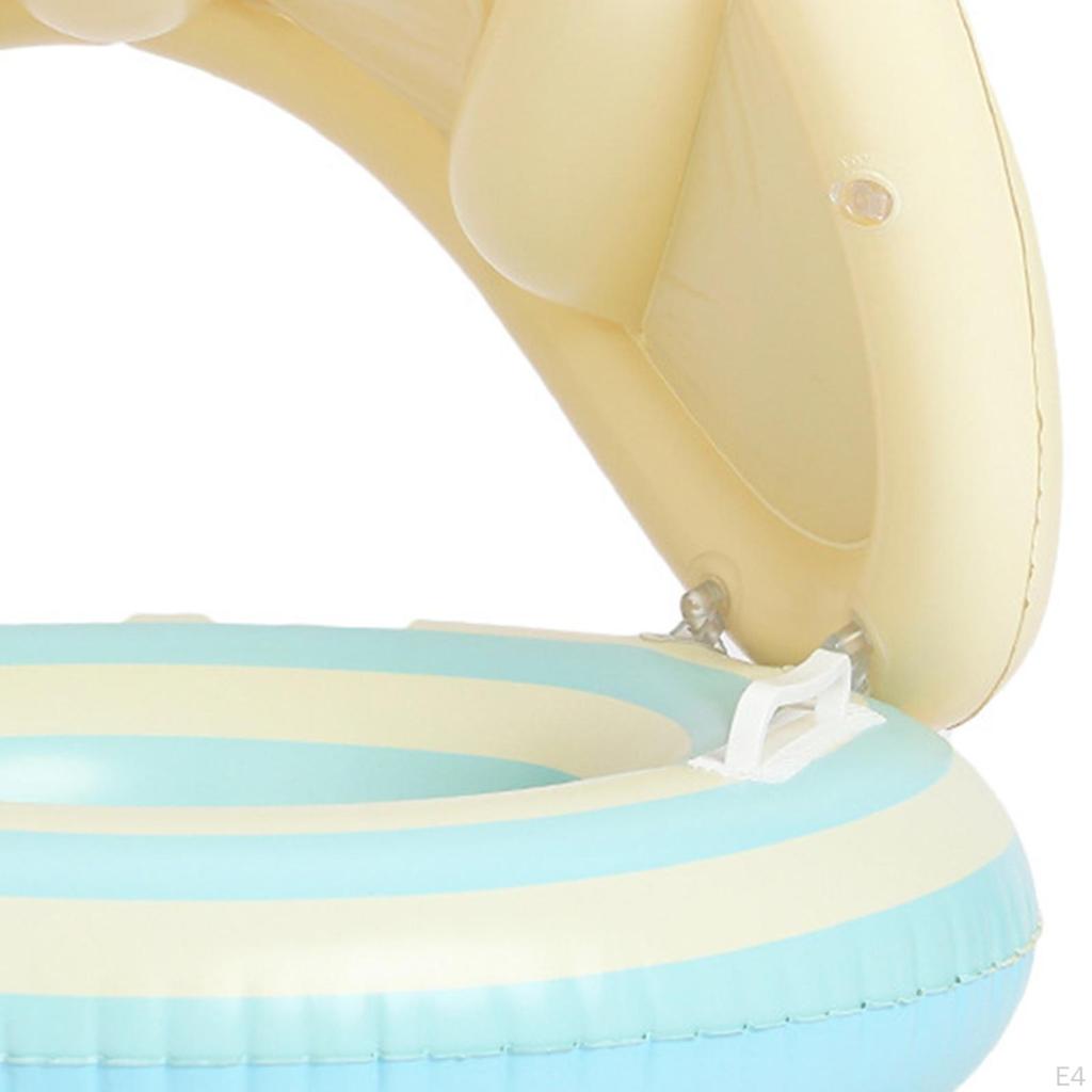 Baby Pool Float with Sun Protection Canopy for Boys Girls Beginner Swimmers