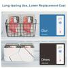 2/4pcs Metal Wire Storage Baskets Black Vintage Metal Storage Box for Kitchen Office Table Desk Organizer Toys Storage Baskets