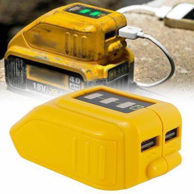 12V-18V USB Charger Power Source li-Ion Battery Adapter For DEWALT DCB090