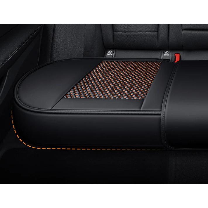 Ice Silk +PU Car Seat Cover Universal Seat Protection Cushion For Prado 120 Kia Rio 4 Mitsubishi Lancer Skoda Octavia 2 MG HS