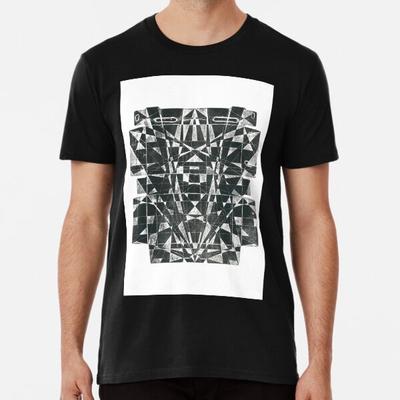 Simetria Fraturada S a 5XL Feito na AU/EUA Camiseta