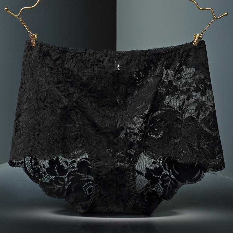 Übergröße High Waist Spitzen-Slips - Nahtlose Bauchweg-Slips (90-300 Jin)