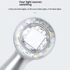 30x Power Magnifier 4 Color LED Lighting Rechargeable Handheld Tool For Detailed Inspection Of Stamps Coin And Electronics