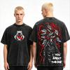 2026 Summer Hot Sale Anime Dorohedoro Caiman T Shirts Men Women Vintage T-shirt Hip Hop Streetwear Oversized Casual Clothing