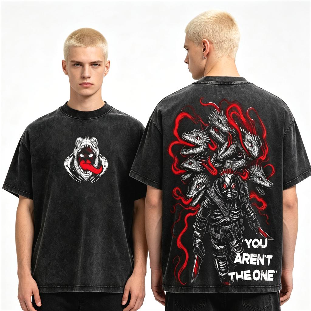 2026 Summer Hot Sale Anime Dorohedoro Caiman T Shirts Men Women Vintage T-shirt Hip Hop Streetwear Oversized Casual Clothing