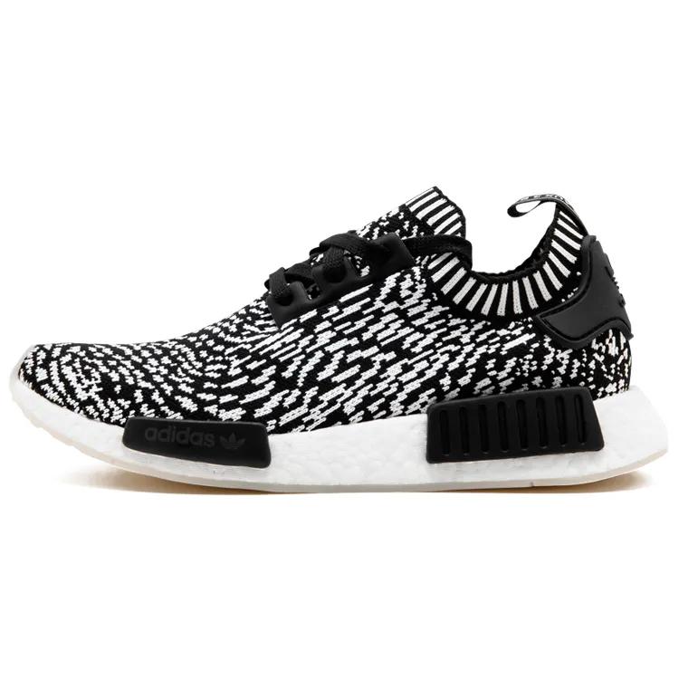 adidas NMD_R1 Primeknit 'Zebra' (Unisex) Core Black / White Casual Shoes BY3013