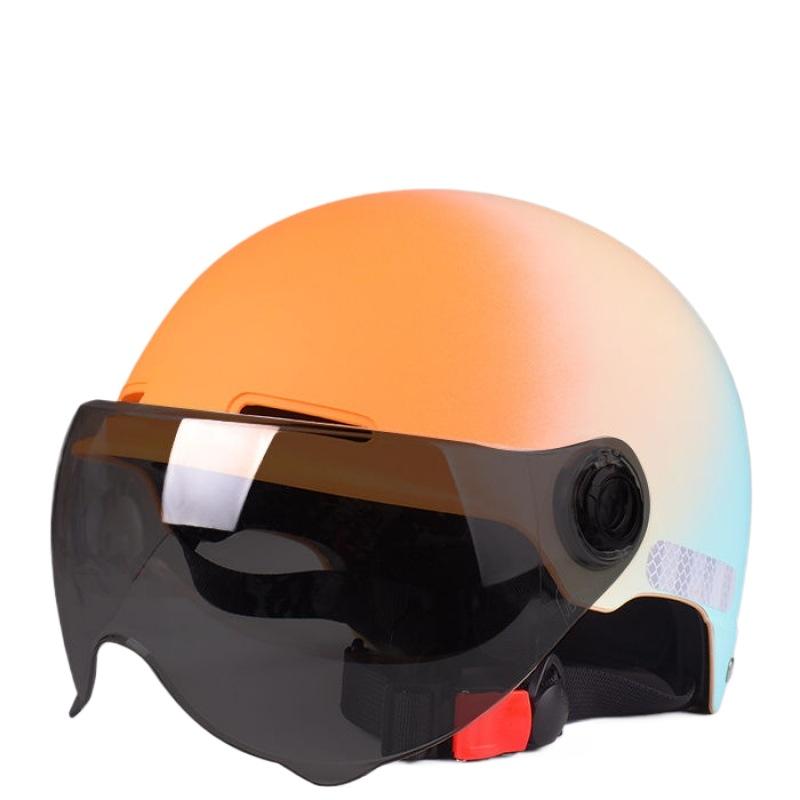 Parent-child Helmet Men's and Women's Universal Electric Vehicle Helmet Cute Summer Motorcycle Safety Half Helmet